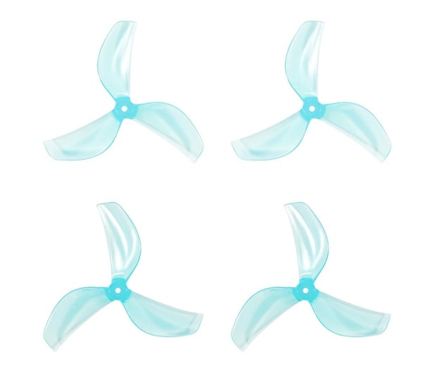 BetaFPV Gemfan 45mm (1.5mm) Clear Blue - potrójne śmigła (4 szt.) - 1518186 - zdjęcie